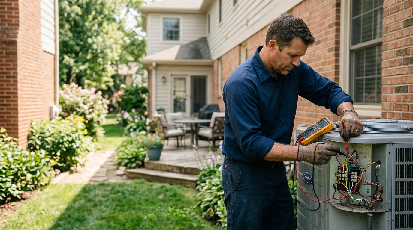 HVAC technician working near O Fallon, IL